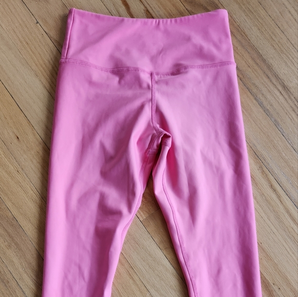 Zyia Barbicon Active Pink Metallic Hi-Rise 7/8 Leggings Size 2 Perfect Condition - Picture 4 of 5